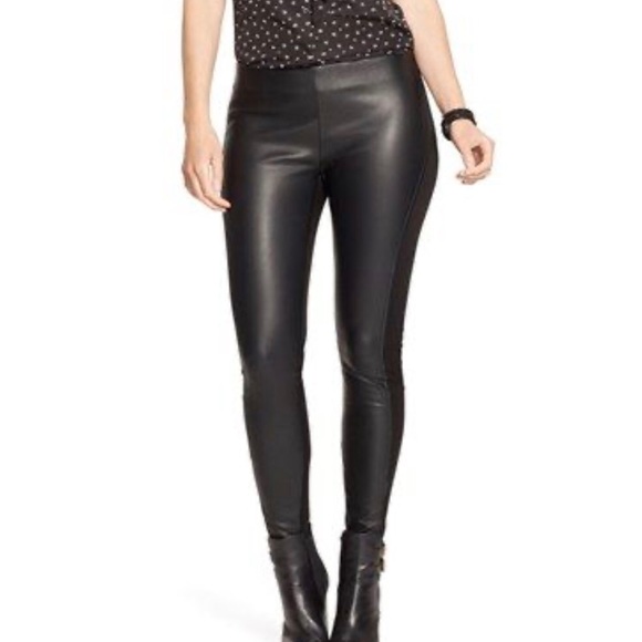 ralph lauren leather leggings